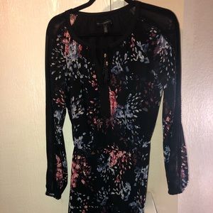 White House Black Market Floral Dress Size 2